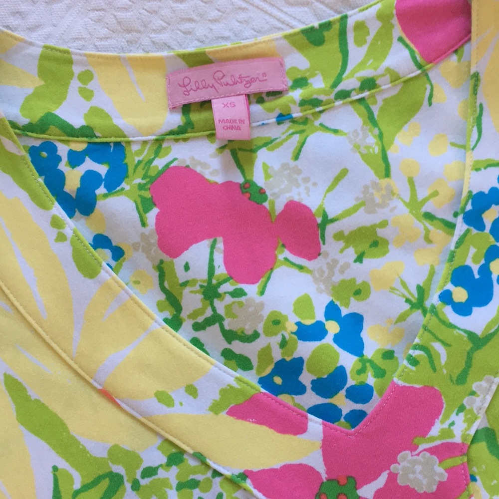 Lily Pulitzer Spring 2011 Print Mini Dress Sz XS - Picture 4 of 7